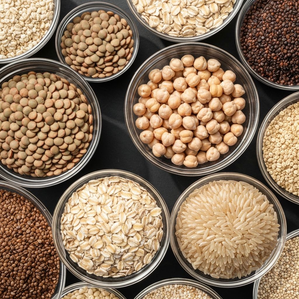 Whole grains and legumes